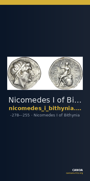 Nicomedes I of Bithynia Bithynia Waddington 1908 1 — CANOA