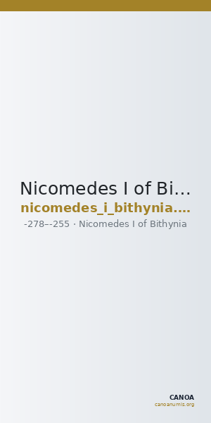 Nicomedes I of Bithynia Bithynia Waddington 1908 2 — CANOA