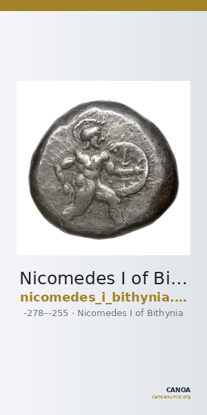 Nicomedes I of Bithynia Bithynia Waddington 1908 4 — CANOA