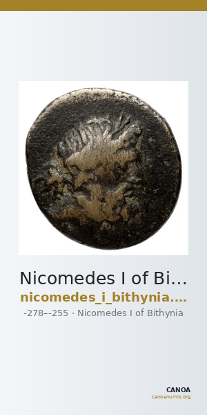 Nicomedes I of Bithynia Bithynia Waddington 1908 5 — CANOA