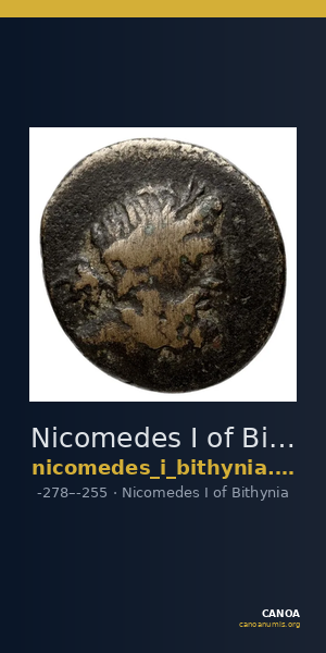 Nicomedes I of Bithynia Bithynia Waddington 1908 5 — CANOA
