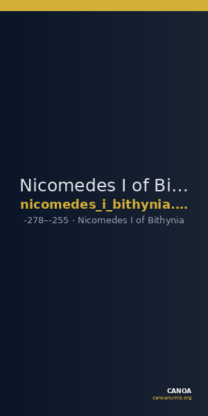 Nicomedes I of Bithynia Bithynia Waddington 1908 7 — CANOA