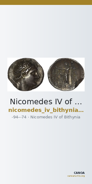 Nicomedes IV of Bithynia Bithynia Waddington 1908 40 — CANOA