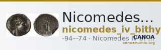 Nicomedes IV of Bithynia Bithynia Waddington 1908 40 — CANOA