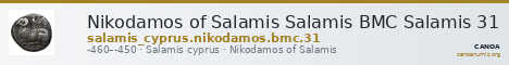 Nikodamos of Salamis Salamis BMC Salamis 31 — CANOA