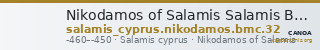 Nikodamos of Salamis Salamis BMC Salamis 32 — CANOA