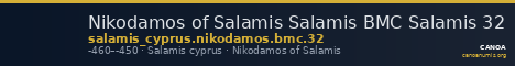 Nikodamos of Salamis Salamis BMC Salamis 32 — CANOA