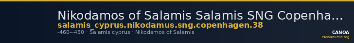 Nikodamos of Salamis Salamis SNG Copenhagen 38 — CANOA