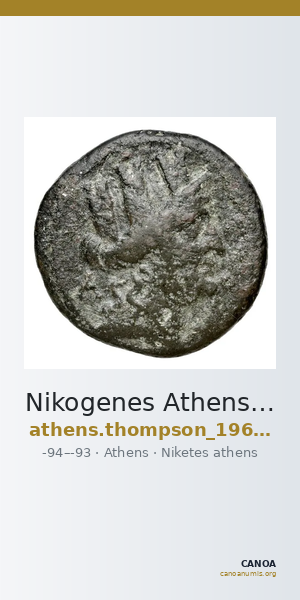 Nikogenes Athens Thompson 1961 1032-1049 — CANOA