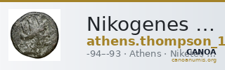 Nikogenes Athens Thompson 1961 1032-1049 — CANOA