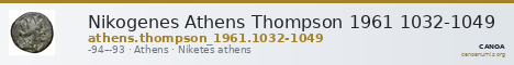 Nikogenes Athens Thompson 1961 1032-1049 — CANOA