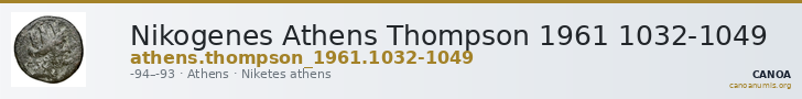 Nikogenes Athens Thompson 1961 1032-1049 — CANOA