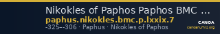 Nikokles of Paphos Paphos BMC Paphus p. lxxix, no. 7 — CANOA