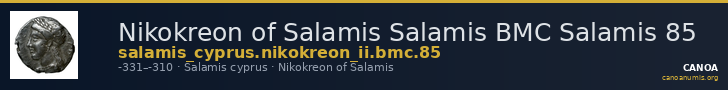 Nikokreon of Salamis Salamis BMC Salamis 85 — CANOA