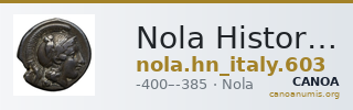 Nola Historia Numorum Italy 603 — CANOA