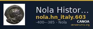 Nola Historia Numorum Italy 603 — CANOA