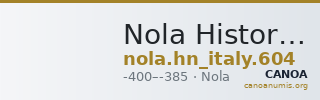 Nola Historia Numorum Italy 604 — CANOA