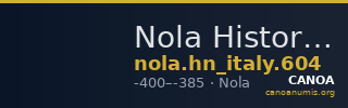 Nola Historia Numorum Italy 604 — CANOA