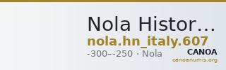 Nola Historia Numorum Italy 607 — CANOA