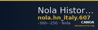 Nola Historia Numorum Italy 607 — CANOA
