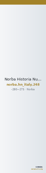 Norba Historia Numorum Italy 248 — CANOA