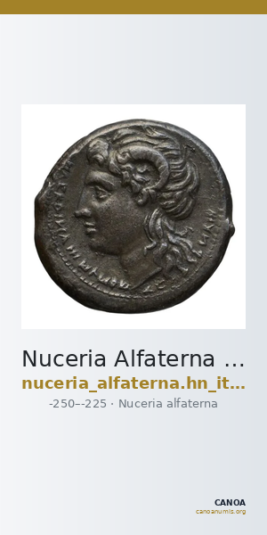 Nuceria Alfaterna Historia Numorum Italy 608 — CANOA