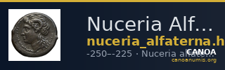 Nuceria Alfaterna Historia Numorum Italy 608 — CANOA