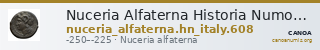 Nuceria Alfaterna Historia Numorum Italy 608 — CANOA