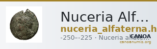 Nuceria Alfaterna Historia Numorum Italy 610 — CANOA