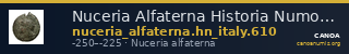 Nuceria Alfaterna Historia Numorum Italy 610 — CANOA