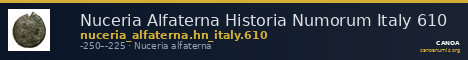 Nuceria Alfaterna Historia Numorum Italy 610 — CANOA