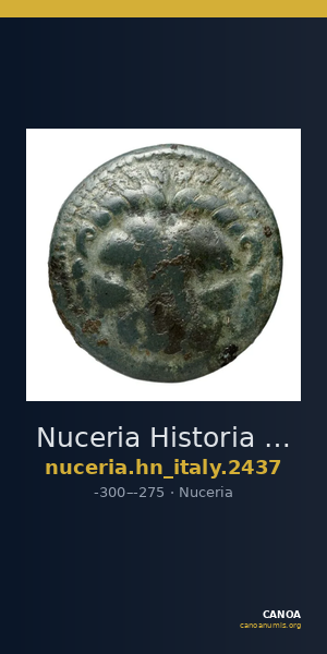 Nuceria Historia Numorum Italy 2437 — CANOA