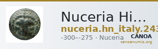 Nuceria Historia Numorum Italy 2437 — CANOA