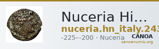 Nuceria Historia Numorum Italy 2438-46 — CANOA