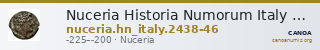 Nuceria Historia Numorum Italy 2438-46 — CANOA