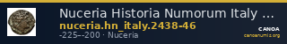 Nuceria Historia Numorum Italy 2438-46 — CANOA