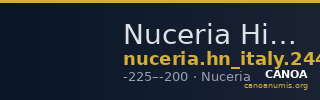 Nuceria Historia Numorum Italy 2448 — CANOA