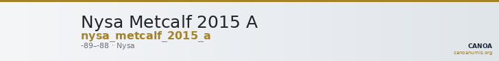 Nysa Metcalf 2015 A — CANOA