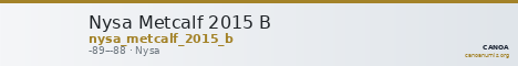 Nysa Metcalf 2015 B — CANOA