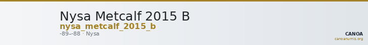Nysa Metcalf 2015 B — CANOA