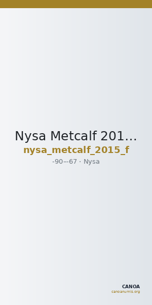Nysa Metcalf 2015 F — CANOA