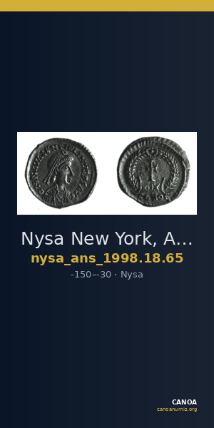 Nysa New York, ANS 1998.18.65 — CANOA