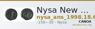 Nysa New York, ANS 1998.18.65 — CANOA