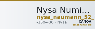 Nysa Numismatik Naumann 52 (2017) 1160 — CANOA