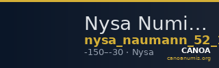 Nysa Numismatik Naumann 52 (2017) 1160 — CANOA