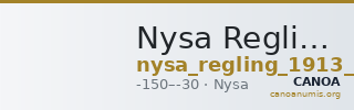 Nysa Regling 1913 26 — CANOA