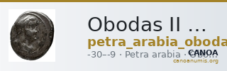 Obodas II of Nabataea Petra Barkay 2019 20-21, 23-4, 27, 29, 36, 40 — CANOA