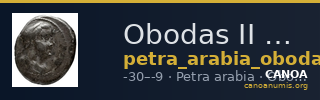 Obodas II of Nabataea Petra Barkay 2019 20-21, 23-4, 27, 29, 36, 40 — CANOA