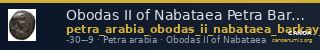 Obodas II of Nabataea Petra Barkay 2019 20-21, 23-4, 27, 29, 36, 40 — CANOA