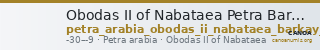 Obodas II of Nabataea Petra Barkay 2019 41 — CANOA